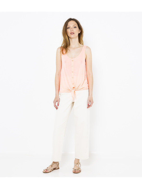 CAMAIEU Rosa Top mit Knoten CAMAIEU