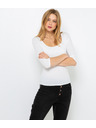 CAMAIEU Weißes T-Shirt mit 3/4-Ärmeln CAMAIEU