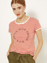 CAMAIEU Rosa T-Shirt mit Schriftzug CAMAIEU