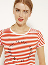 CAMAIEU Rosa T-Shirt mit Schriftzug CAMAIEU