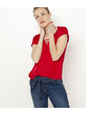 CAMAIEU Rotes T-Shirt mit kurzen Ärmeln CAMAIEU