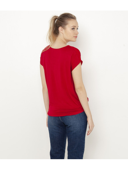 CAMAIEU Rotes T-Shirt mit kurzen Ärmeln CAMAIEU