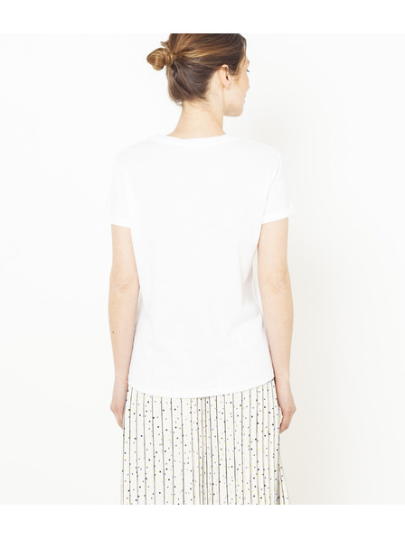 CAMAIEU Weißes T-Shirt mit Druck CAMAIEU