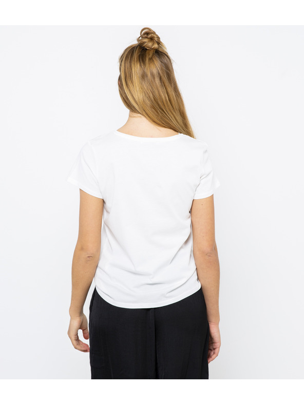 CAMAIEU Weißes T-Shirt mit Aufdruck