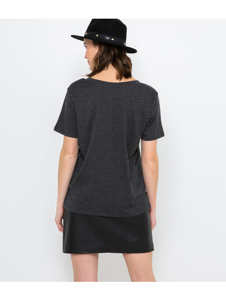 CAMAIEU Schwarzes Top mit V-Ausschnitt CAMAIEU