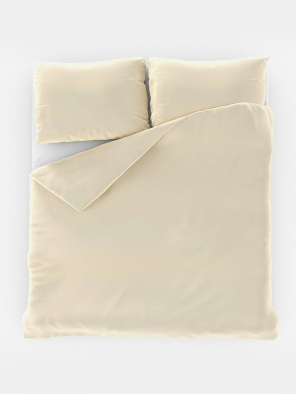 Kvalitex Satin French bedding set LUXURY COLLECTION 1+2, 220x200, 70x90cm cream