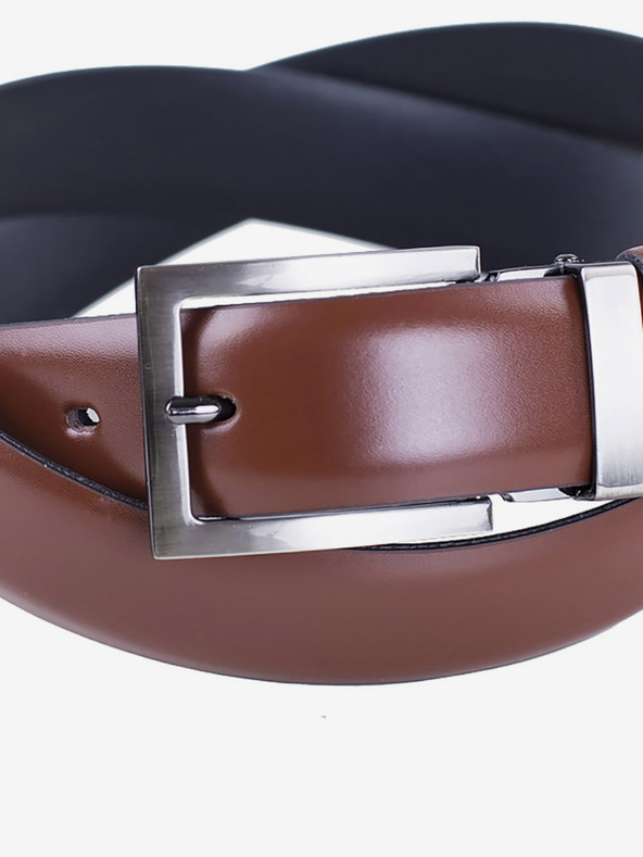 Zapana Brauner Herren Ledergürtel Zapana Satyr