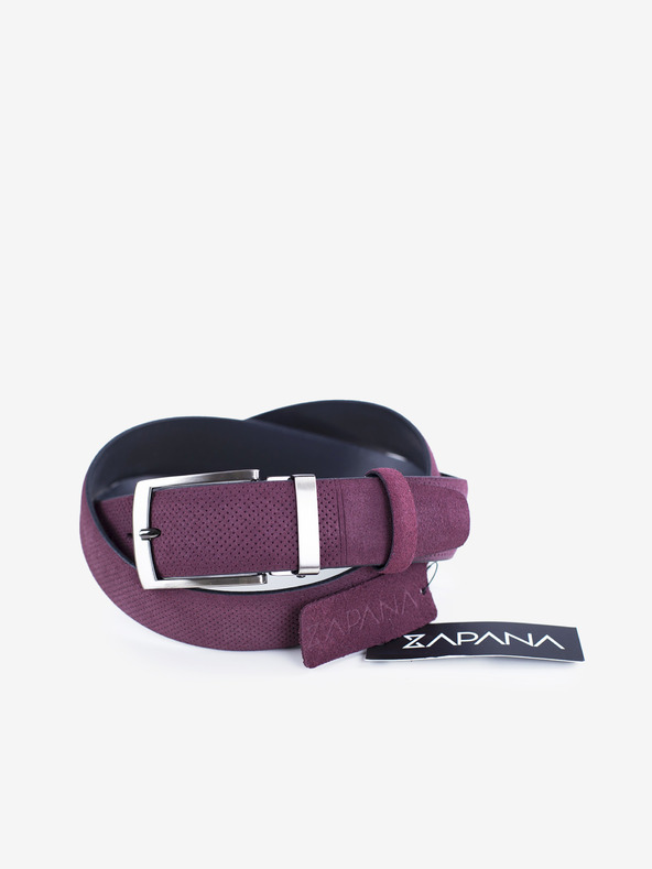 Zapana Violetter Zapana Schlangenledergürtel für Herren