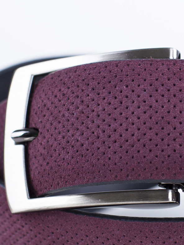 Zapana Violetter Zapana Schlangenledergürtel für Herren