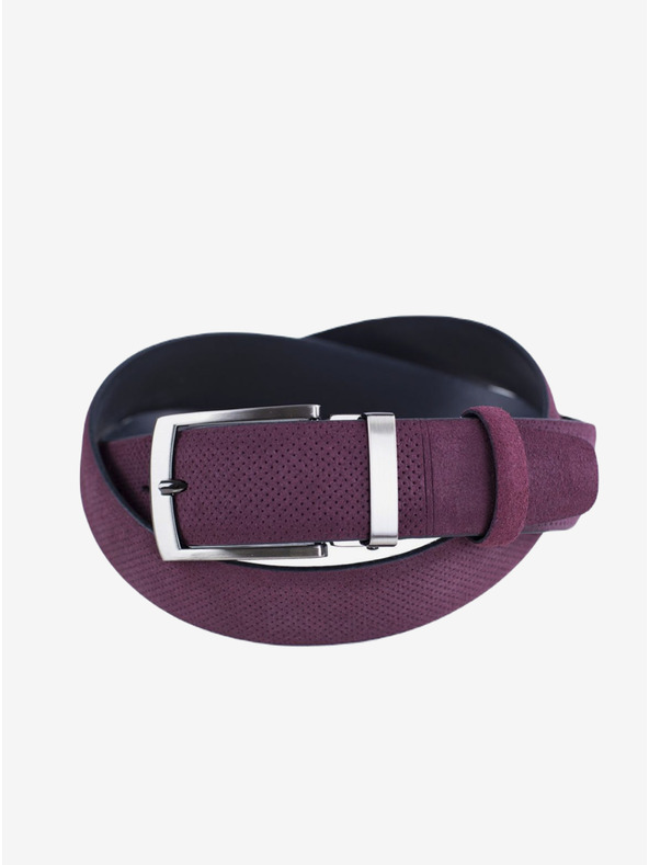 Zapana Violetter Zapana Schlangenledergürtel für Herren