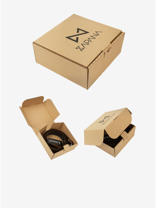 Zapana Violetter Zapana Schlangenledergürtel für Herren