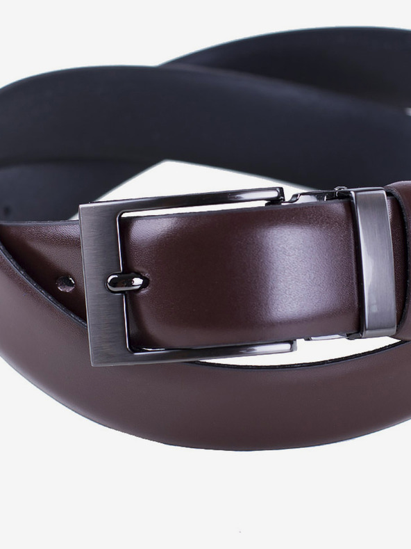 Zapana Dunkelbrauner Herren Ledergürtel Zapana Satyr