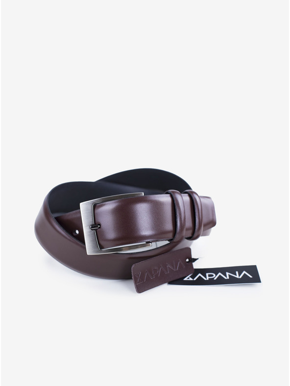 Zapana Dunkelbrauner Herrengürtel Zapana Flow Leder