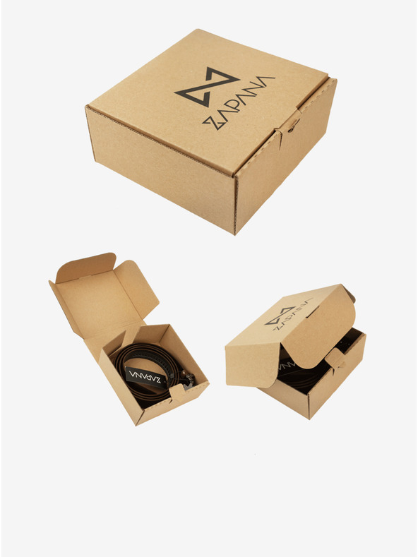 Zapana Dunkelbrauner Herrengürtel Zapana Flow Leder