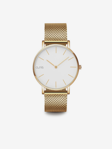 a-nis Set aus Damenuhr, Ohrringen und Kette in Gold a-nis