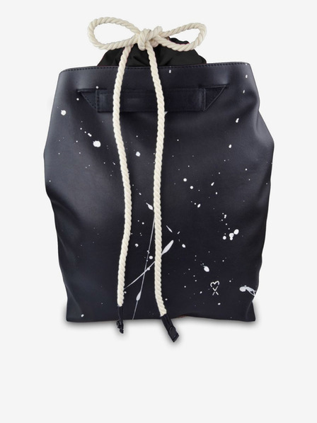 Xiss Schwarzer gemusterter Rucksack für Frauen Xiss Splashed city black