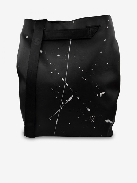 Xiss Schwarzer gemusterter Rucksack für Frauen Xiss Splashed city black
