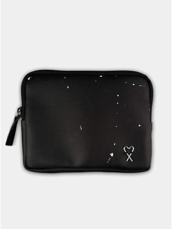 Xiss Schwarzes Portemonnaie für Frauen Xiss Splashed Black