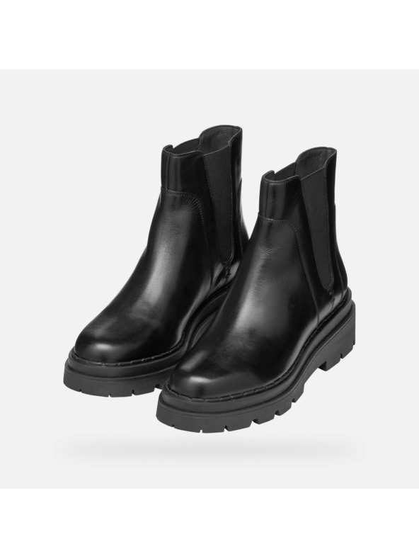 Geox Schwarz Damen Geox Felleny Stiefelette