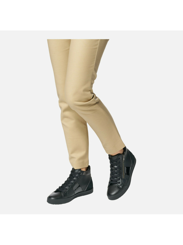 Geox Schwarz Damen Geox Blomiee Turnschuhe