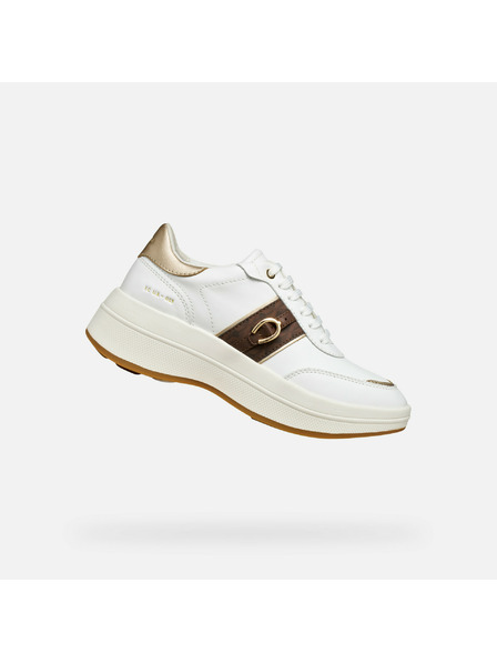 Geox Weiß Damen Geox Spherica Ecub-3 Turnschuhe
