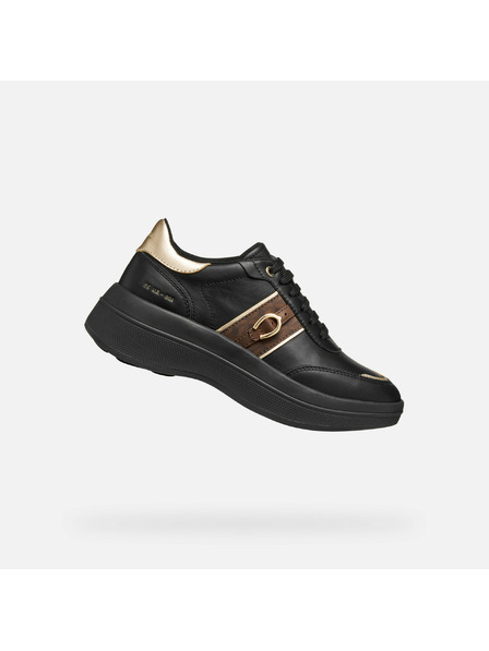 Geox Schwarze Damen-Turnschuhe Geox Spherica Ecub-3