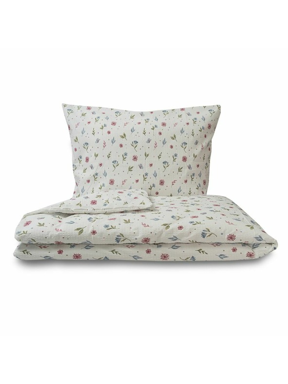 Kvalitex Französische Krepp-Bettwäsche 240x200, 70x90cm Sommerwiese