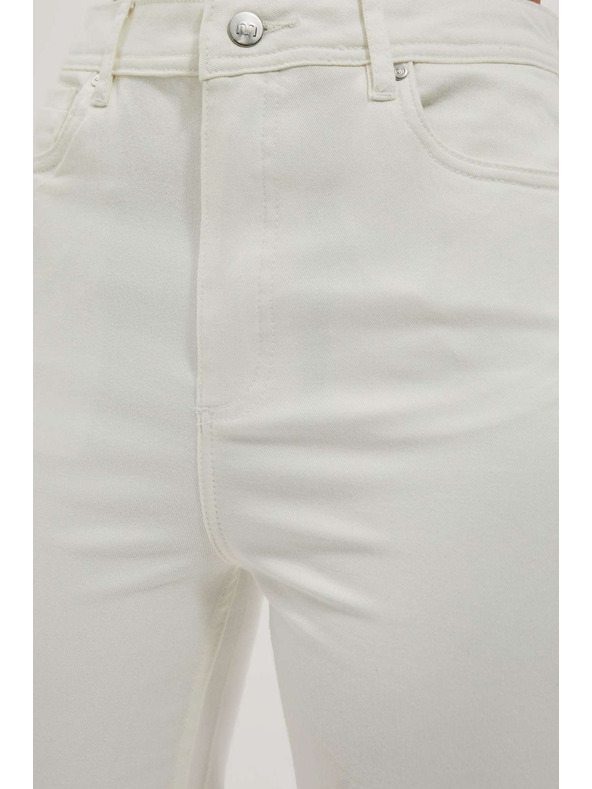 Moodo Damen Weiße Mom Jeans Moodo