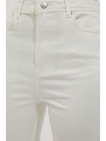 Moodo Damen Weiße Mom Jeans Moodo
