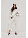 Moodo Damen Weiße Mom Jeans Moodo