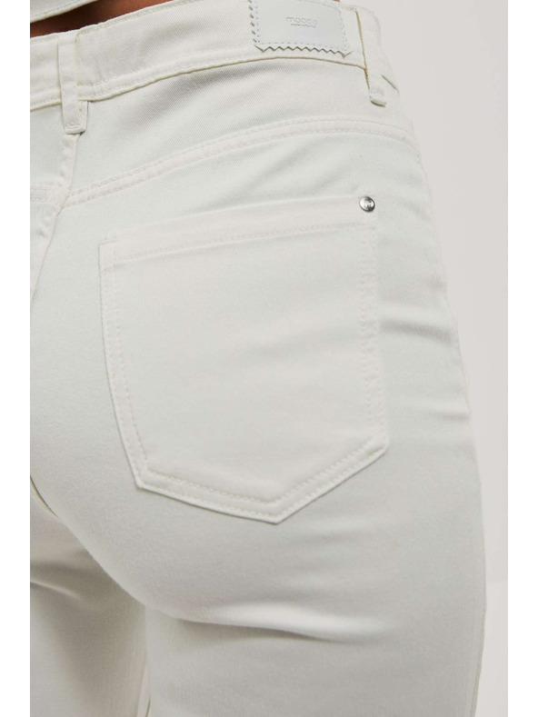 Moodo Damen Weiße Mom Jeans Moodo