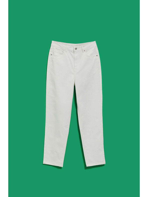 Moodo Damen Weiße Mom Jeans Moodo