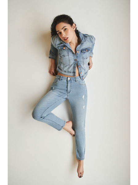 Moodo Damen Jeans Moodo – Hellblau
