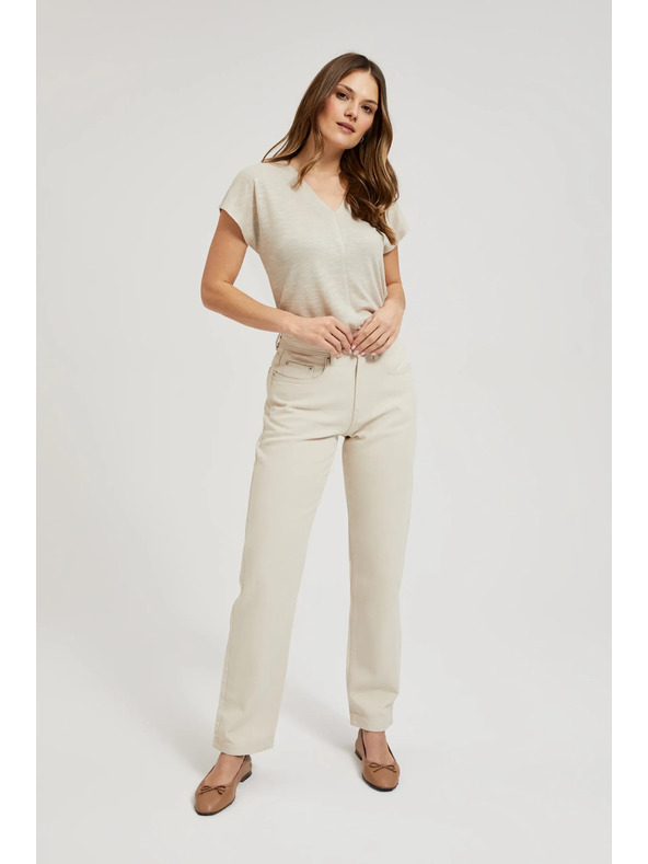 Moodo Damen Jeans Moodo – Hellbeige