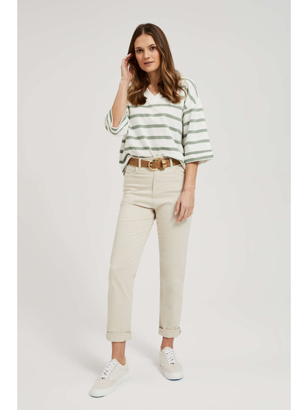 Moodo Damen Jeans Moodo – Hellbeige