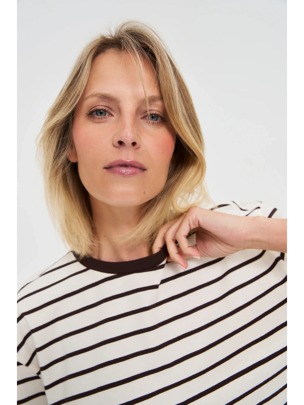 Moodo Damen gestreiftes Shirt Moodo