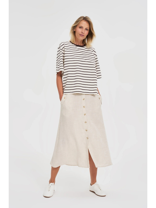 Moodo Damen gestreiftes Shirt Moodo