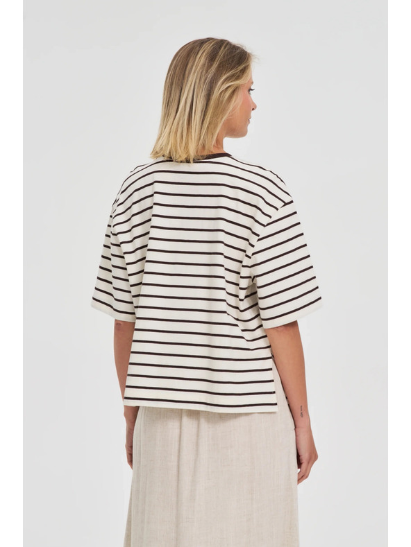 Moodo Damen gestreiftes Shirt Moodo