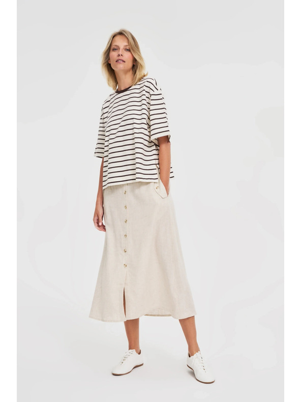 Moodo Damen gestreiftes Shirt Moodo