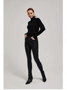 Moodo Schwarze Slim-Lederhose