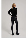 Moodo Schwarze Slim-Lederhose