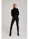 Moodo Schwarze Slim-Lederhose