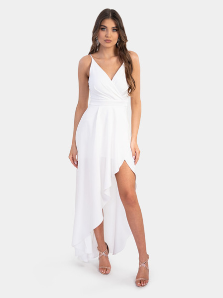 Edoti Cremefarbene Maxi-Kleider LOVE