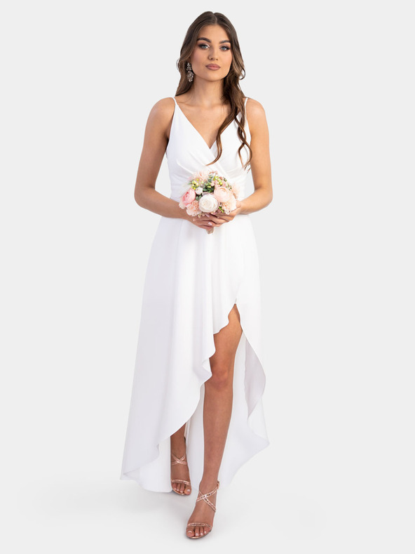 Edoti Cremefarbene Maxi-Kleider LOVE