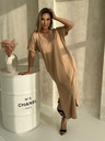 Edoti Oversize Maxi-Kleid - camelfarben