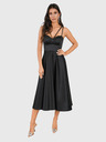 Edoti MARILYN gepunktetes Midi-Kleid - schwarz