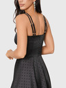 Edoti MARILYN gepunktetes Midi-Kleid - schwarz