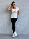 Edoti T-Shirt mit Aufdruck - cremeweiß
