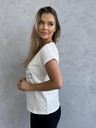 Edoti T-Shirt mit Aufdruck - cremeweiß