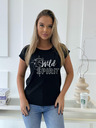 Edoti T-Shirt mit Aufdruck - schwarz